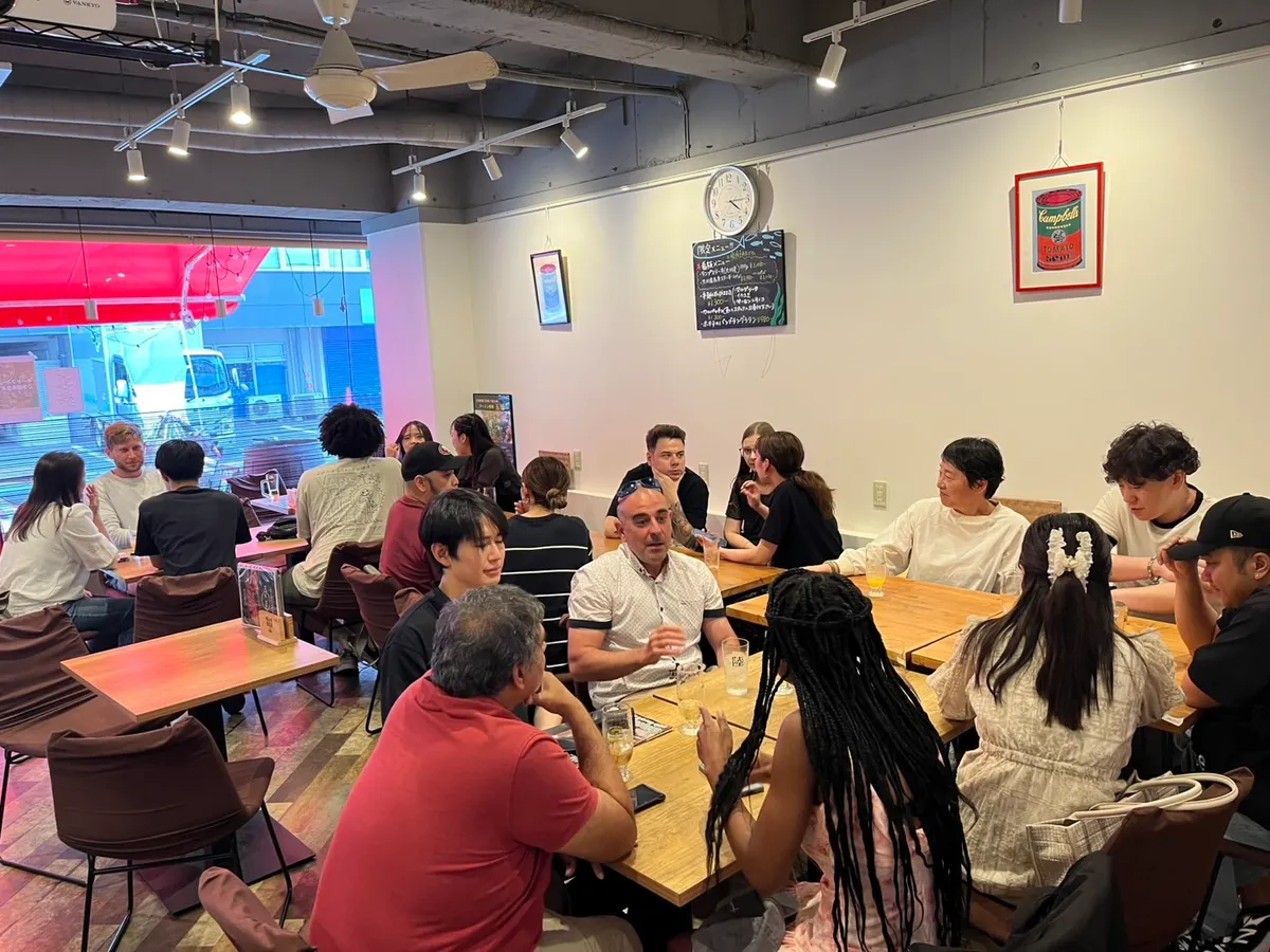 Members introducing themselves at the meetup